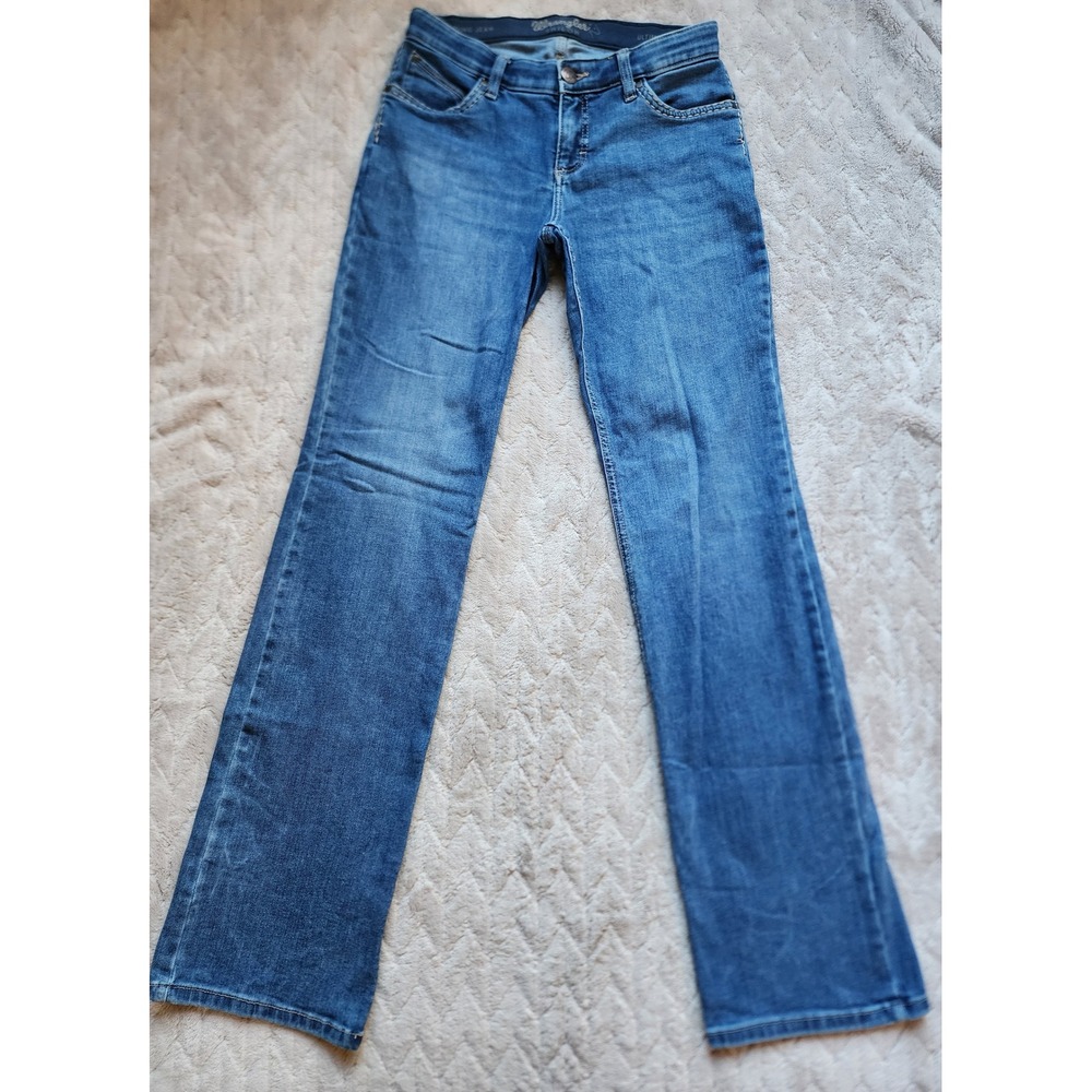 Wrangler Shiloh Ultimate Womens Riding Jeans Medium Wash Bootcut 29x34 - Picture 2 of 8